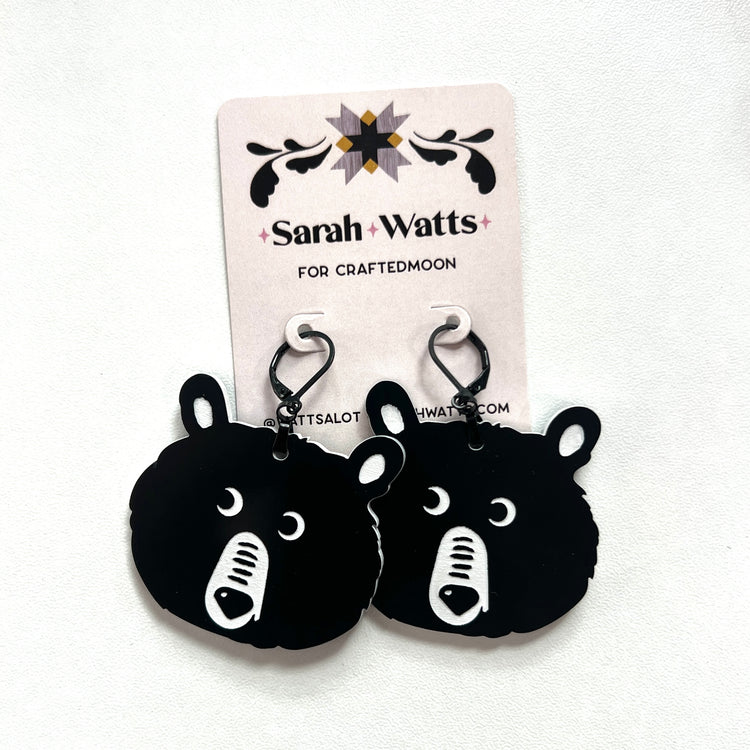 Teddy Acrylic Earrings
