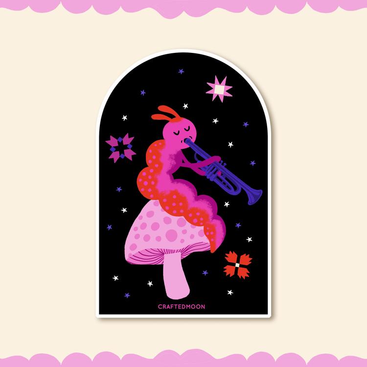 Musical Caterpillar Sticker