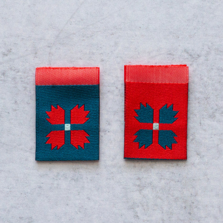 Fire Glow Sewing Tags