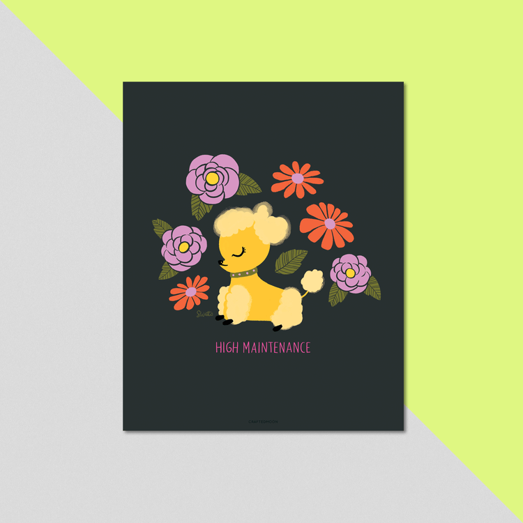 8x10 Art Print: Lola Pup