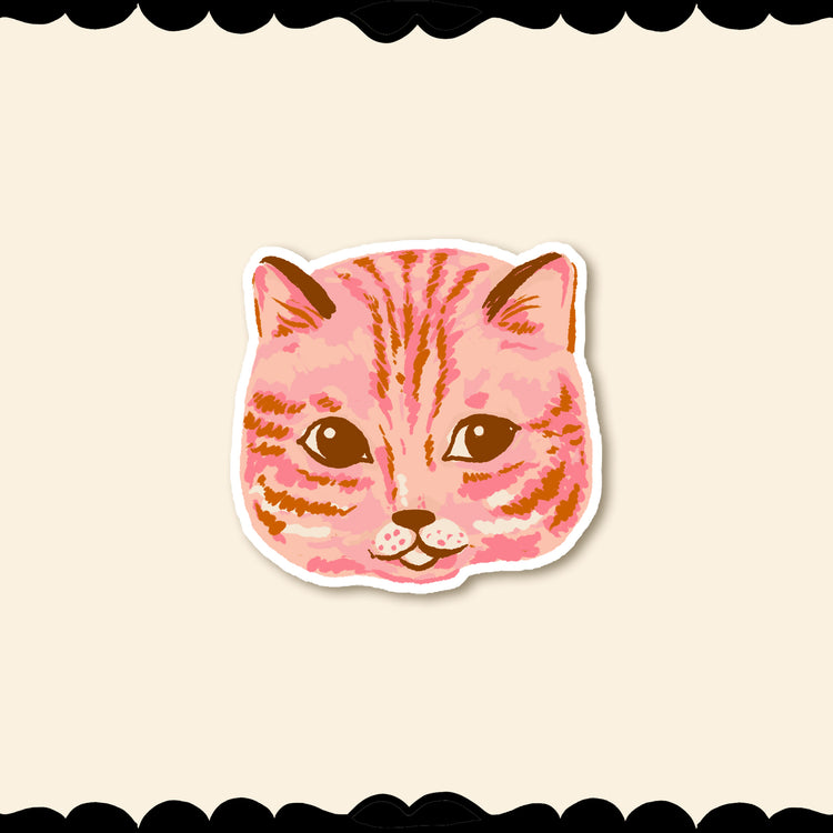 Reading Nook Cat Sticker