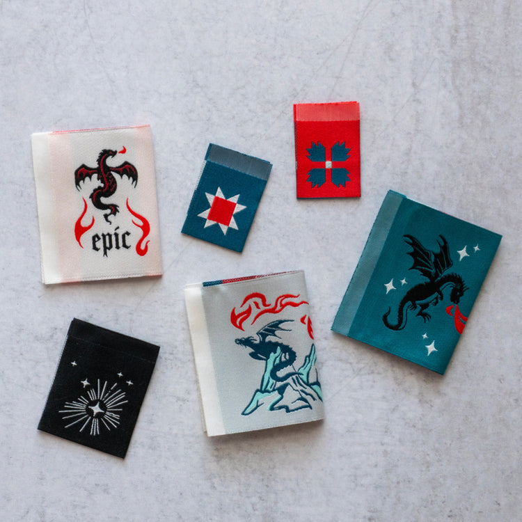 Fire Glow Sewing Tags