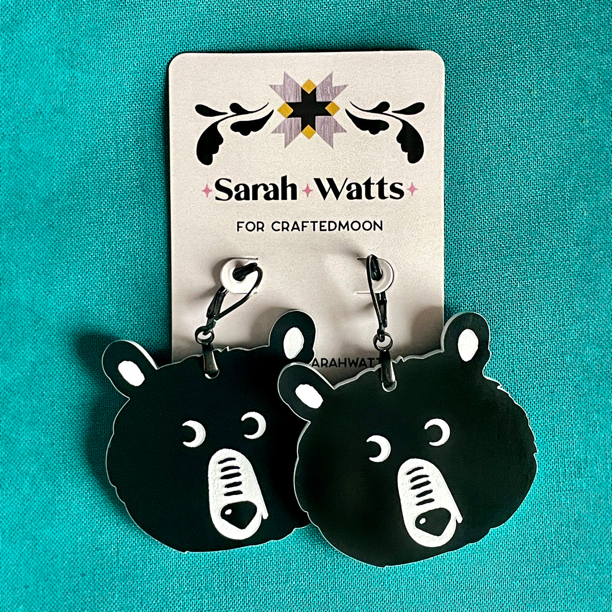 Teddy Acrylic Earrings