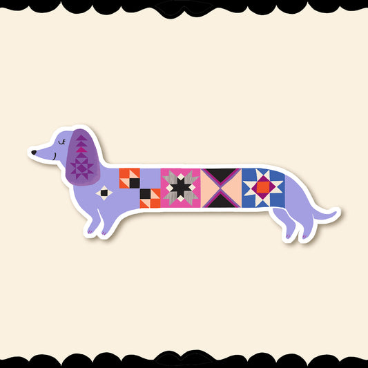 Long Dog Sticker