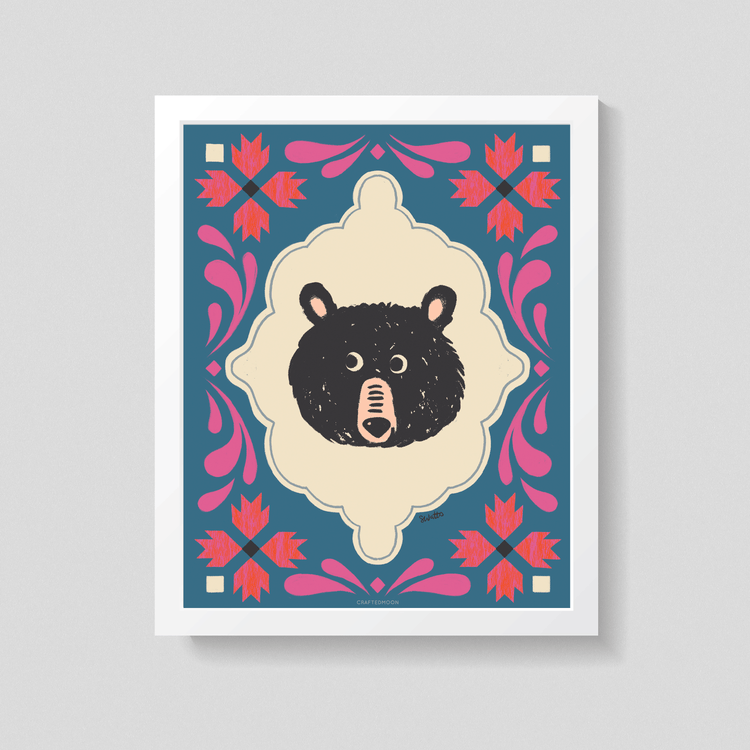 8x10 Art Print: Bear Paw Bear!