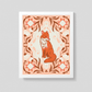 8x10 Art Print: Quilt Fox