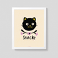 8x10 Art Print: Snacks Cat