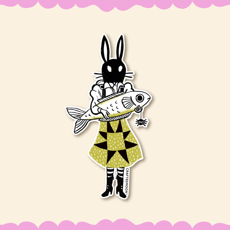 The Infamous Fish Bunny Sticker