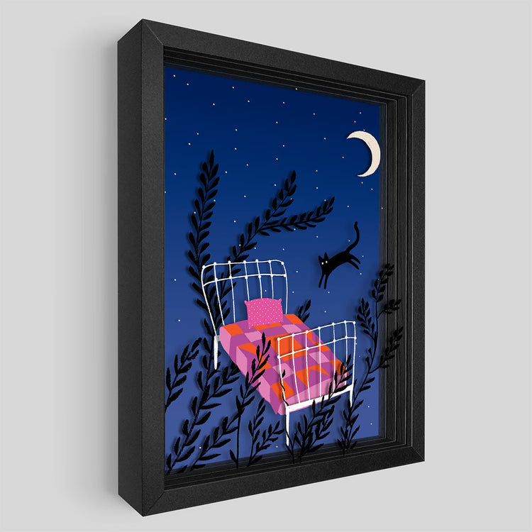 Midnight Dreams Shadowbox Art