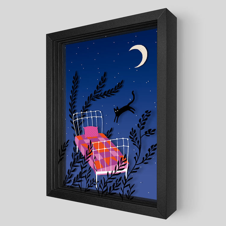 Midnight Dreams Shadowbox Art