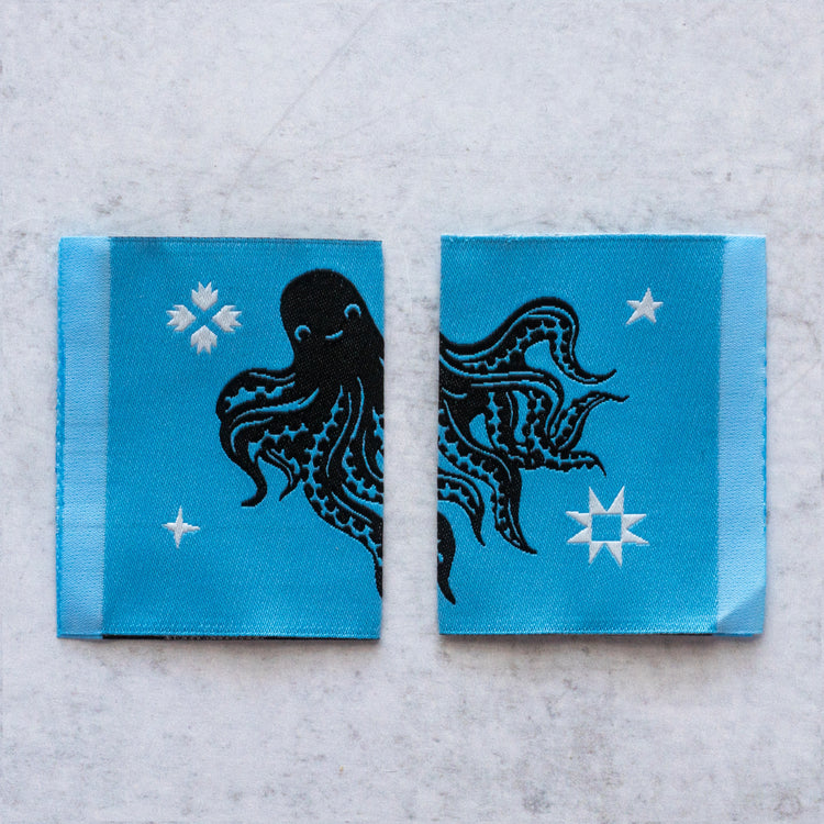 Octo and Friends Sewing Tags
