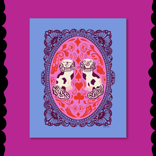 Tweedle Doggies 8x10 Art Print