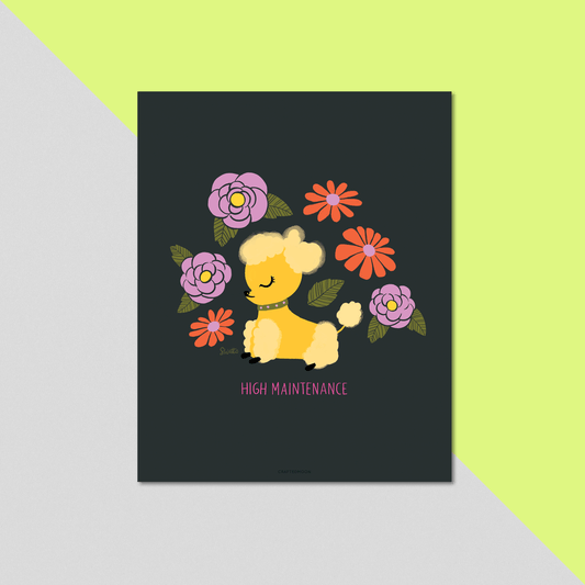 8x10 Art Print: Lola Pup