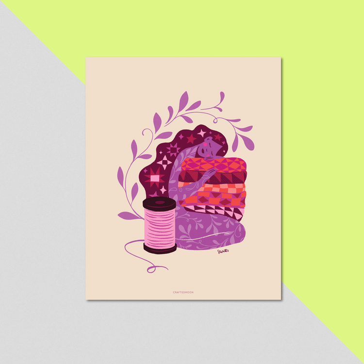 8x10 Art Print: Quilt Hugs