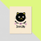 8x10 Art Print: Snacks Cat