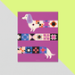 8x10 Art Print: Quilty Long Dog