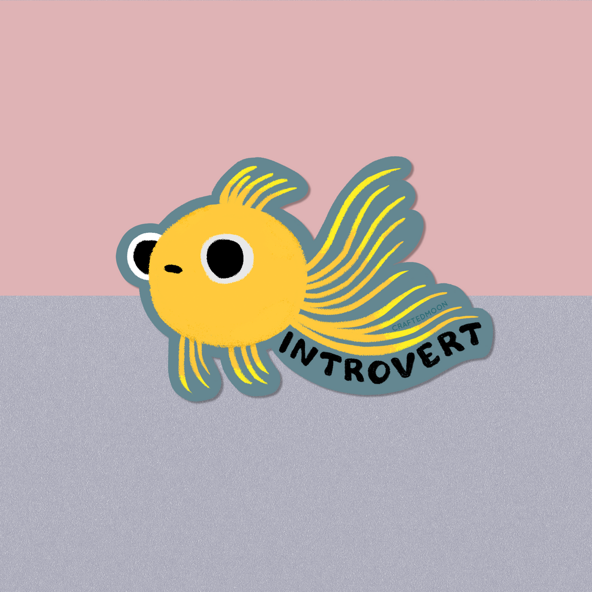 *Preorder*  Introvert Fish Sticker