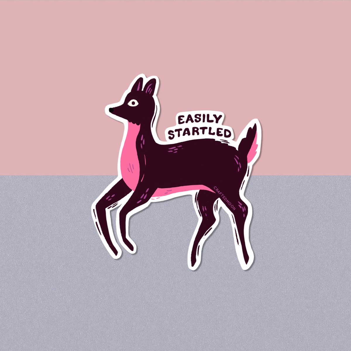 *Preorder*  Startled Deer Sticker