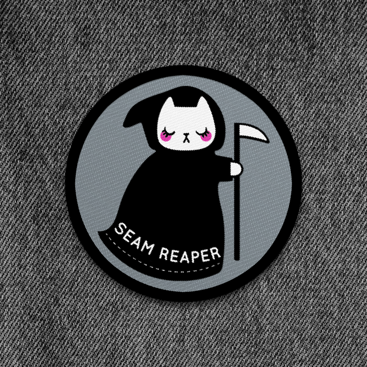 Seam Reaper Embroidered patch