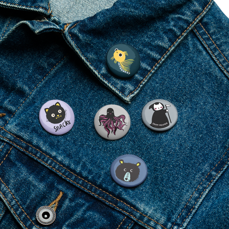Character 1.5" Pin Pack Set