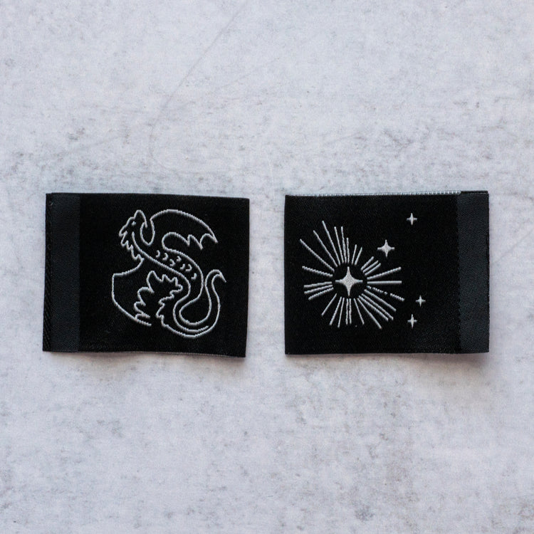 Fire Glow Sewing Tags