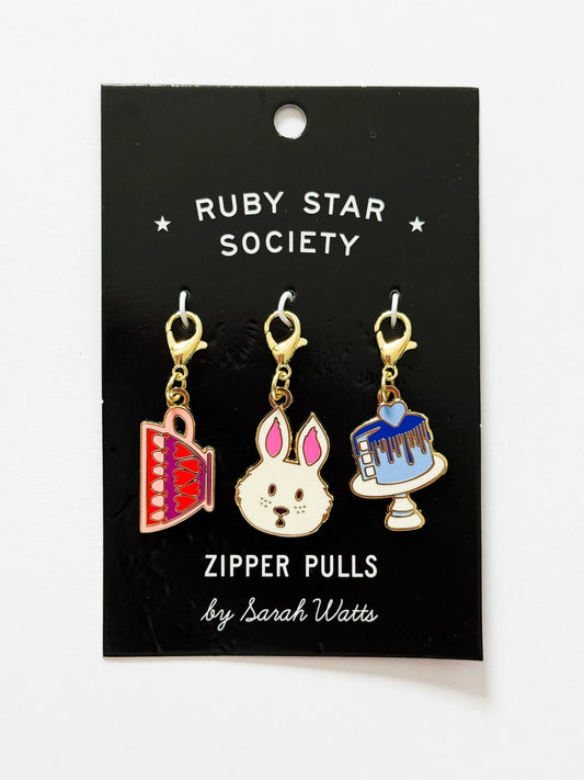Hello Alice Zipper Pulls Set of 3